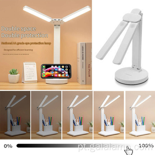 Candeeiro de mesa LED dobrável com calendário